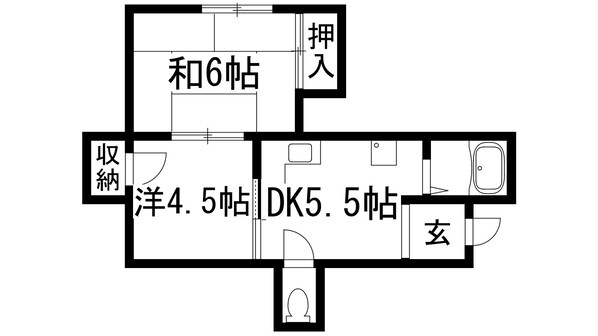 ブランドールM・川西の物件間取画像